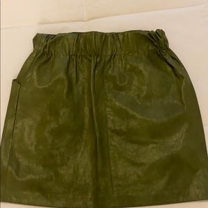 Never worn before Zara Leather skirt!